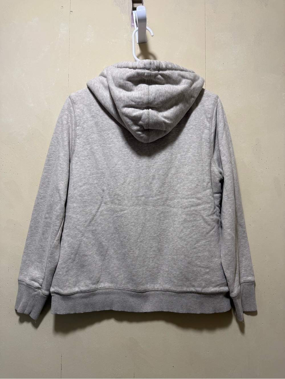 Vintage L.L. Bean Sherpa-Lined Zip Up Hoodie Jacket Women’s Sz M Gray - Picture 6 of 9